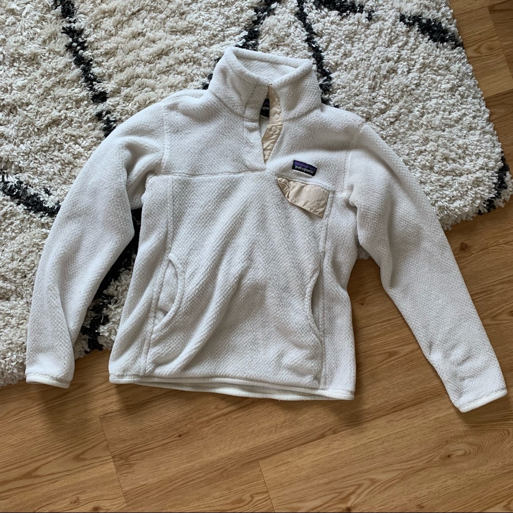 Patagonia Women’s Re-Tool Snap T Fleece Pullover White Size Small